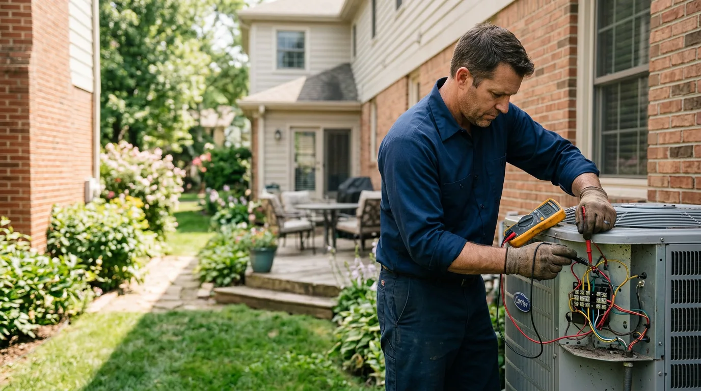 HVAC technician working near Lincolnshire, IL